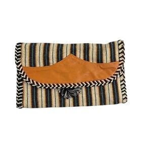 Shiraleah Chicago woven striped soft beach summer boho clutch purse